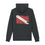 Hoodie - Torn Dive Flag Eco-Friendly Hoodie - Dark Heather Grey