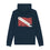 Hoodie - Torn Dive Flag Eco-Friendly Hoodie - Navy