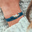 Jewelry - Great White Shark Bracelet - Sterling Silver/Navy