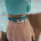 Jewelry - Hammerhead Shark Bracelet - Sterling Silver/Teal