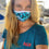 Mask - Geometric Shark Recycled Plastic Face Mask With Filter Pocket + 5 Filters