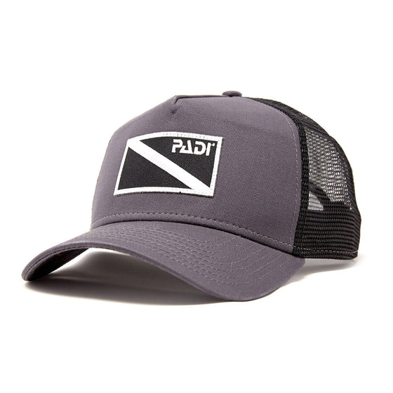 Cap - Diver Down Trucker Hat With Black/White Dive Flag