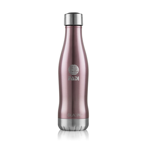Drinkware - GLACIAL Metallic Pink 13.5 Oz. Bottle
