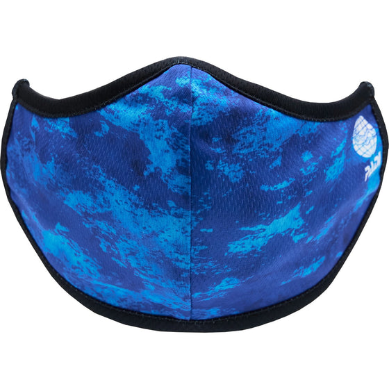 Mask - Ocean Depths 3-Layer Face Mask Made From Recycled Plastic W/ Filter Pocket