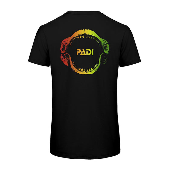 T-Shirt - PADI Megalodon Rasta Black T-Shirt