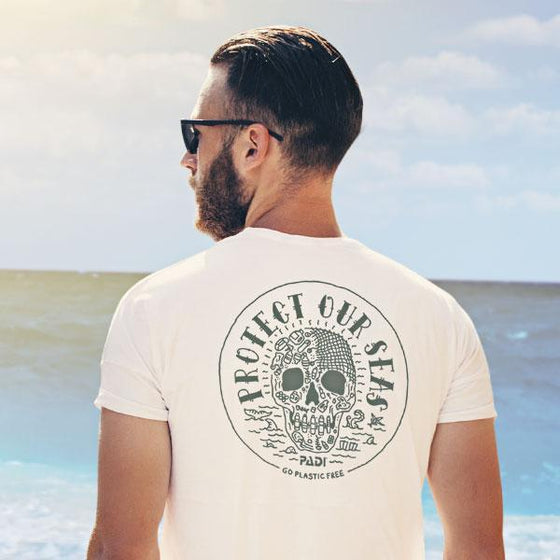 T-Shirt - Unisex Protect Our Seas Charity Tee - Heather Stone
